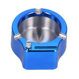 Cigarette Ashtray Stainless Steel Match Lighter Cigarette Ashtray for Home Office DecorationBlue In Australia - Darrahopens