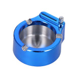 Cigarette Ashtray Stainless Steel Match Lighter Cigarette Ashtray for Home Office DecorationBlue In Australia - Darrahopens