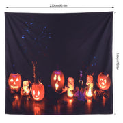 Halloween Tapestry Decorative Wall Hanging Carpet for Bedroom Living Room Office Festival230x180cm / 90.6x70.9in