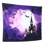 Halloween Castle Pattern Tapestry Wall Hanging Carpet Photography Background Home Party Decoration200x150cm / 78.7x59.1in In Australia - Darrahopens