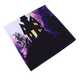 Halloween Castle Pattern Tapestry Wall Hanging Carpet Photography Background Home Party Decoration200x150cm / 78.7x59.1in