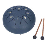 6in 8 Tones Tongue Drum with Mallets Music Book Musical Percussion Instruments for Meditation EntertainmentNavy Blue In Australia - Darrahopens