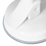 6PCS Strong Vacuum Wall Hook Towel Hook Plastic Self Adhesive Suction Cup for Kitchen Bathroom White