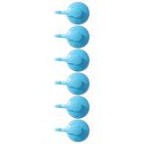 6PCS Strong Vacuum Wall Hook Towel Hook Plastic Self Adhesive Suction Cup for Kitchen Bathroom Blue