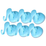 6PCS Strong Vacuum Wall Hook Towel Hook Plastic Self Adhesive Suction Cup for Kitchen Bathroom Blue