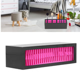 Desktop Storage Box Silicone Cosmetic Organizer Makeup Brush Holder Lipstick StandRose Red