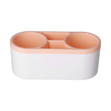 Hair Dryer Holder Wall Mounted Innovative Multifunctional Hair Tool Organizer with Stickers for Home Hotel BathroomOrange In Australia - Darrahopens