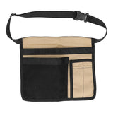 Unilateral Waist Hanging Tool Bag Wear Resistant Oxford Cloth Adjustable Tools Organizer for GardenKhaki Black In Australia - Darrahopens