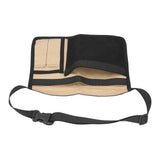 Unilateral Waist Hanging Tool Bag Wear Resistant Oxford Cloth Adjustable Tools Organizer for GardenKhaki Black