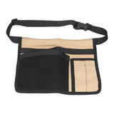 Unilateral Waist Hanging Tool Bag Wear Resistant Oxford Cloth Adjustable Tools Organizer for GardenKhaki Black In Australia - Darrahopens