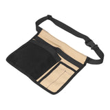 Unilateral Waist Hanging Tool Bag Wear Resistant Oxford Cloth Adjustable Tools Organizer for GardenKhaki Black In Australia - Darrahopens