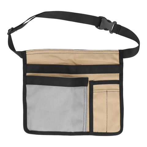 Unilateral Waist Hanging Tool Bag Wear Resistant Oxford Cloth Adjustable Tools Organizer for GardenKhaki Gray In Australia - Darrahopens