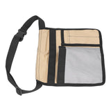 Unilateral Waist Hanging Tool Bag Wear Resistant Oxford Cloth Adjustable Tools Organizer for GardenKhaki Gray