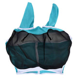Breathable Horse Mask Universal Adjustable Elastic Mosquito Fly Repelling Veil Cover ProtectorGreen L 80x114x45cm / 31.5x44.9x17.7in In Australia - Darrahopens