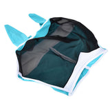Breathable Horse Mask Universal Adjustable Elastic Mosquito Fly Repelling Veil Cover ProtectorGreen S 71x112x35cm / 28.0x44.1x13.8in