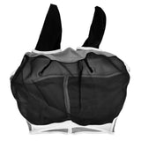 Breathable Horse Mask Universal Adjustable Elastic Mosquito Fly Repelling Veil Cover ProtectorBlack L 80x114x45cm / 31.5x44.9x17.7in In Australia - Darrahopens