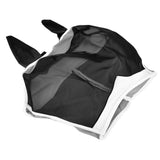 Breathable Horse Mask Universal Adjustable Elastic Mosquito Fly Repelling Veil Cover ProtectorBlack S 71x112x35cm / 28.0x44.1x13.8in