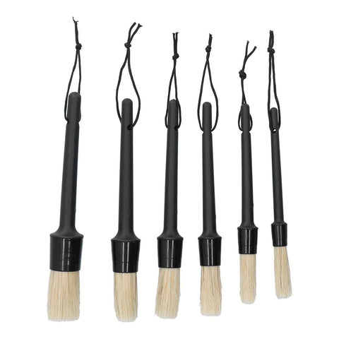 6Pcs/Set Car Detailing Brushes Soft Air Outlet Cleaning Brush for Car Wheels Tire Seat In Australia - Darrahopens