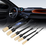 6Pcs/Set Car Detailing Brushes Soft Air Outlet Cleaning Brush for Car Wheels Tire Seat