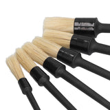 6Pcs/Set Car Detailing Brushes Soft Air Outlet Cleaning Brush for Car Wheels Tire Seat