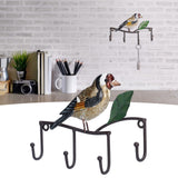 Key Hook Iron Bird Wall Hook Key Hanger Door Coat Rack Clothes Holder for Bedroom Living Room