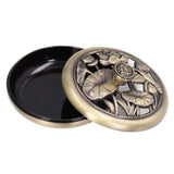 Coil Incense Burner Tray Vintage Incense Bowl Holder Metal Alloy for Living Room Bedroom Office368 In Australia - Darrahopens