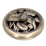 Coil Incense Burner Tray Vintage Incense Bowl Holder Metal Alloy for Living Room Bedroom Office368 In Australia - Darrahopens