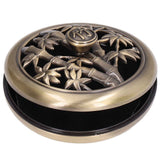 Coil Incense Burner Tray Vintage Incense Bowl Holder Metal Alloy for Living Room Bedroom Office366 In Australia - Darrahopens