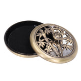 Coil Incense Burner Tray Vintage Incense Bowl Holder Metal Alloy for Living Room Bedroom Office366
