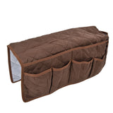 Couch Remote Holder Pocket Design Dustproof Waterproof Reasonable Layout Sofa Armrest OrganizersCoffee