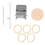 Portable Darning Machine Durable Mini Weaving Loom Repair Tool Kit for Household
