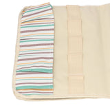 Garden Tool Bag Garden Tote Storage Bag with Multi Pockets Home Organizer for Indoor and Outdoor GardeningKhaki Stripe Stitching