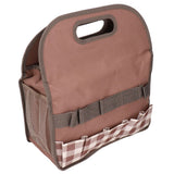 Garden Tool Bag Garden Tote Storage Bag with Multi Pockets Home Organizer for Indoor and Outdoor GardeningCoffee Lattice Stitching In Australia - Darrahopens