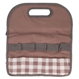 Garden Tool Bag Garden Tote Storage Bag with Multi Pockets Home Organizer for Indoor and Outdoor GardeningCoffee Lattice Stitching In Australia - Darrahopens