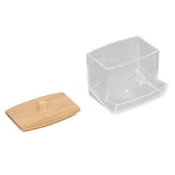 Cotton Swab Box Sturdy Durable Transparent High Smoothness Practical Storage Case with Cover In Australia - Darrahopens