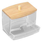 Cotton Swab Box Sturdy Durable Transparent High Smoothness Practical Storage Case with Cover In Australia - Darrahopens