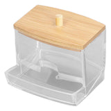 Cotton Swab Box Sturdy Durable Transparent High Smoothness Practical Storage Case with Cover In Australia - Darrahopens