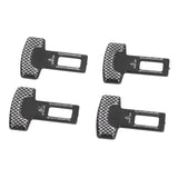 4PCS/Set Car Seat Safety Belt Stopper Buckles Alarm Canceler Carbon Fiber Aluminum Alloy Universal In Australia - Darrahopens