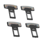 4PCS/Set Car Seat Safety Belt Stopper Buckles Alarm Canceler Carbon Fiber Aluminum Alloy Universal In Australia - Darrahopens