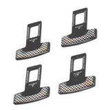 4PCS/Set Car Seat Safety Belt Stopper Buckles Alarm Canceler Carbon Fiber Aluminum Alloy Universal In Australia - Darrahopens