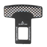 4PCS/Set Car Seat Safety Belt Stopper Buckles Alarm Canceler Carbon Fiber Aluminum Alloy Universal