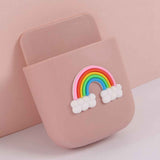 Remote Control Holders Wall Mount Adhesive Organizer Pen Storage Box Phone Holder for Office Home SchoolRainbow In Australia - Darrahopens