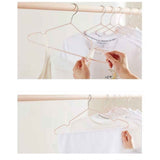 10PCS 40cm Clothing Hanger Coat Hanger Clothes Drying Rack Stainless Steel Laundry RackPink In Australia - Darrahopens