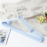 10PCS 40cm Coat Clothes Hanger Stainless Steel Drying Clothes Rack Laundry Rack for DormitoryBlue In Australia - Darrahopens