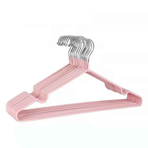 10PCS 40cm Coat Clothes Hanger Stainless Steel Drying Clothes Rack Laundry Rack for DormitoryPink In Australia - Darrahopens