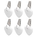 6Pcs Tablecloth Weights Marble Stainless Steel Small Size Waterproof Rustproof Durable Clip On Weights for Party PicnicHeart Shaped In Australia - Darrahopens