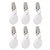 6Pcs Tablecloth Weights Marble Stainless Steel Small Size Waterproof Rustproof Durable Clip On Weights for Party PicnicOval In Australia - Darrahopens