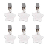 6Pcs Tablecloth Weights Marble Stainless Steel Small Size Waterproof Rustproof Durable Clip On Weights for Party PicnicStar In Australia - Darrahopens
