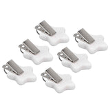 6Pcs Tablecloth Weights Marble Stainless Steel Small Size Waterproof Rustproof Durable Clip On Weights for Party PicnicStar In Australia - Darrahopens