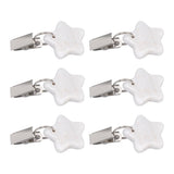 6Pcs Tablecloth Weights Marble Stainless Steel Small Size Waterproof Rustproof Durable Clip On Weights for Party PicnicStar